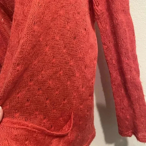 Forever 21 orange wool blend cardigan size Medium - Picture 4 of 6